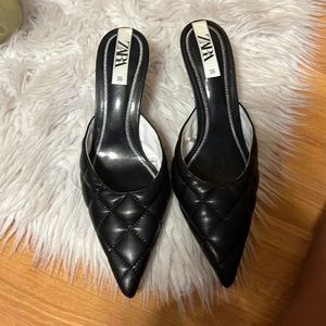 Zara heeled mules